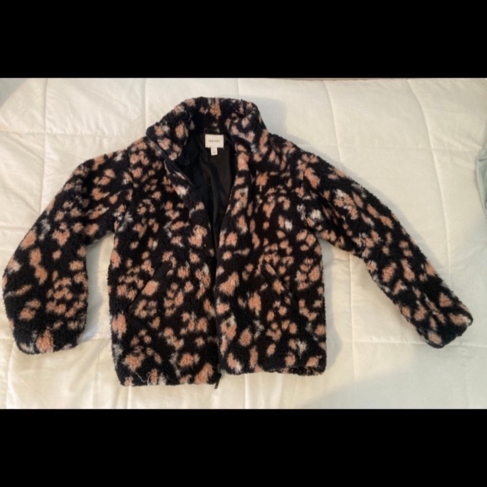 Nine West Black and Pink Patterned Jacket